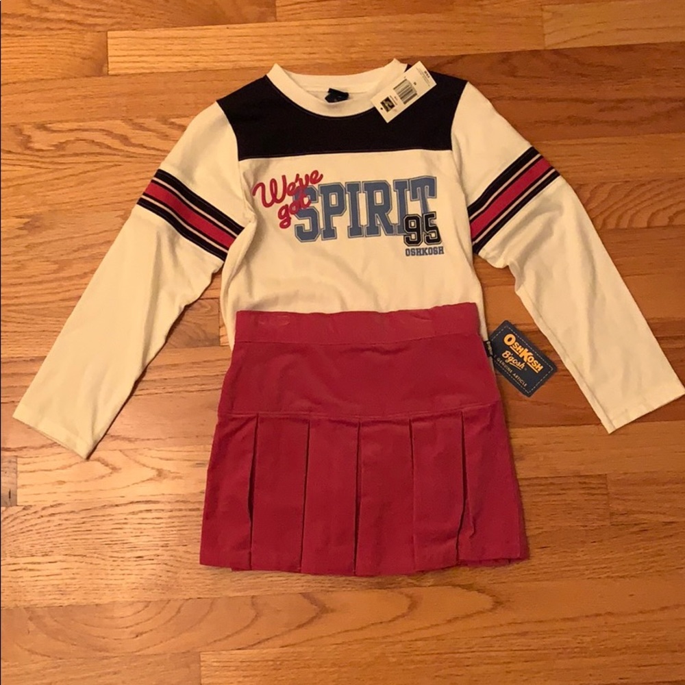 Oshkosh girls shirt & pleated skort, NWT, size 6X